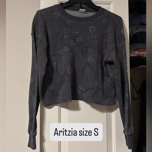 Aritzia Charcoal Long Sleeve Top